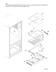FF SHELVES FF Diagram and Parts List for GNE25DGKAKWW  General Electric Refrigerator