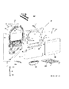 Front Panel And Door Diagram and Parts List for GTD75GCPL1DG  General Electric Dryer