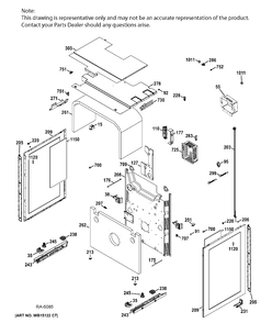 BODY PARTS Diagram and Parts List for CCGS990SET4SS  General Electric Range