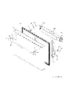 Freezer door Diagram and Parts List for ZWE23ESHRSS  General Electric Refrigerator