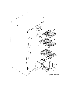 Freezer Shelves Diagram and Parts List for GSS25CGHXCWW  General Electric Refrigerator