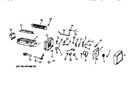 Icemaker Wr30x0303 Diagram and Parts List for TFX24PRXDWW  General Electric Refrigerator