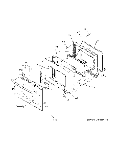 Door Diagram and Parts List for JBS60RK7SS  General Electric Range