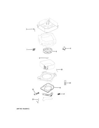 Optional Accessories Diagram and Parts List for AL48LP2VHA  General Electric Air Conditioner