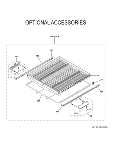 Optional Accessories Diagram and Parts List for GDT535PGR6WW  General Electric Dishwasher