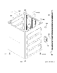 Cabinet Diagram and Parts List for GTW725BPN1DG  General Electric Washer