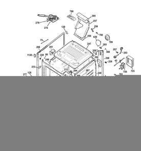 Body Parts Diagram and Parts List for PGB920DEF2WW  General Electric Range