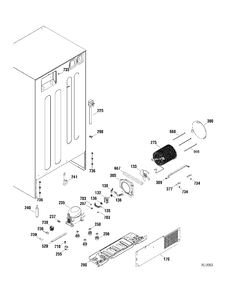 SYSTEM PARTS Diagram and Parts List for GTR22KSWARSS  General Electric Refrigerator