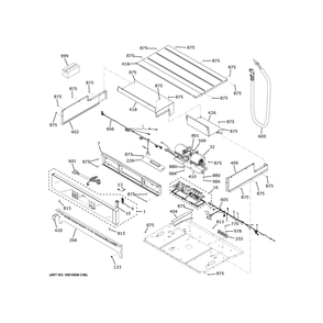 Control Panel Diagram and Parts List for JTS5000SV2SS  General Electric Wall Oven