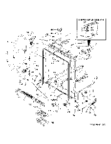 Body Parts Diagram and Parts List for GDF450PGRAWW  General Electric Dishwasher