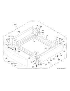 Part Location Diagram of WH46X26022 GE PANEL SIDE RISER (DG)