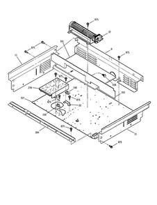 Retainer Insln. Top/extension Side Diagram and Parts List for JS966SD1SS  General Electric Range
