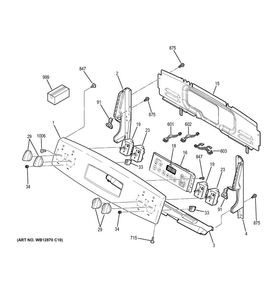 Part Location Diagram of 31-17039 GE Pm manual mini & wd Assembly