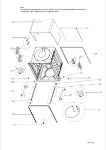 BODY PARTS Diagram and Parts List for PDT660SGF1BB  General Electric Dishwasher
