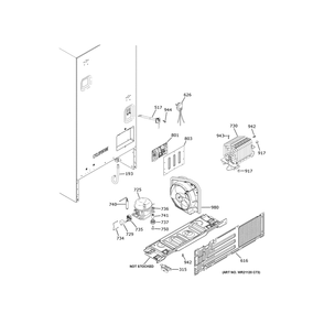 Machine Compartment Diagram and Parts List for GBE21DYKJRFS  General Electric Refrigerator
