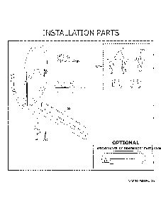 Installation Parts Diagram and Parts List for GDF511PGR3BB  General Electric Dishwasher