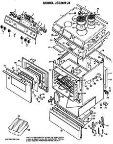 Part Location Diagram of WB2X3241 GE GROMMET