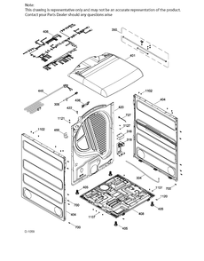 STRUCTURE Diagram and Parts List for GTD86GSMJ0MC  General Electric Dryer