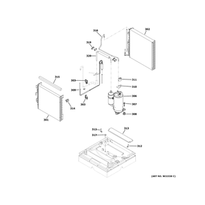 Sealed System Diagram and Parts List for AVES09DCXXAK1  General Electric Air Conditioner
