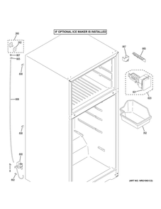 Ice Maker Diagram and Parts List for GTS21FGKEWW  General Electric Refrigerator