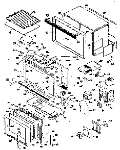 Microwave Oven Diagram and Parts List for JKP78G0K2  General Electric Microwave Oven Combo