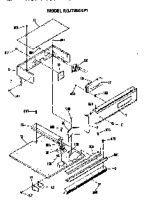 Control Panel Diagram and Parts List for RGJ736GEP1BG  Hotpoint Range