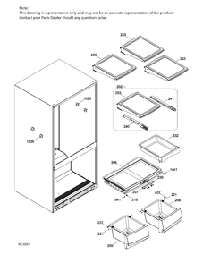FF SHELVES Diagram and Parts List for CNR22SSEBFES  General Electric Refrigerator