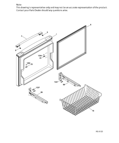 FZ DOOR Diagram and Parts List for PNQ20KMHBFES  General Electric Refrigerator