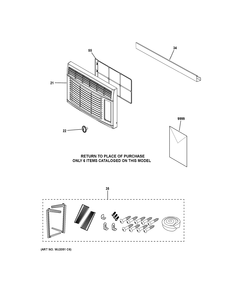 ROOM AIR CONDITIONER Diagram and Parts List for AHV05LWQ2  General Electric Air Conditioner