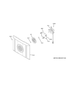 Convection Fan Diagram and Parts List for JS760DP1WW  General Electric Range