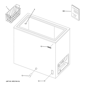 Part Location Diagram of WR71X43466 GE BASKET