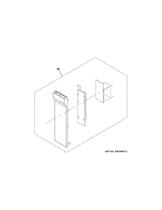 Control Parts Diagram and Parts List for HMV1472BHS  General Electric Microwave