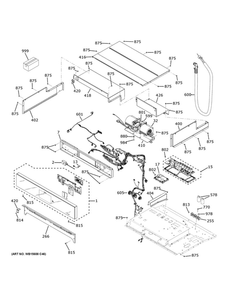 Part Location Diagram of WB27X34728 GE RELAY BOARD AND FRAME