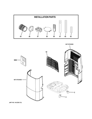 Part Location Diagram of WJ01X22325 GE CASTERS