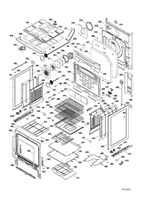 BODY PARTS Diagram and Parts List for PCB909DR2WW  General Electric Range
