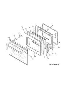 Part Location Diagram of WB55X24938 GE PACK WINDOW Assembly