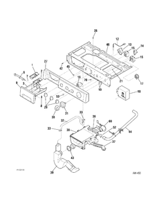 CONTROL PANEL Diagram and Parts List for 54501  General Electric Washer