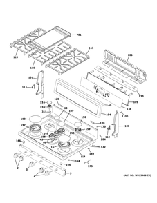 Part Location Diagram of WB36X29792 GE BACKGUARD RANGE