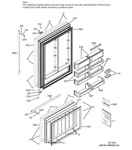 Part Location Diagram of 1 Frigidaire DISCONTINUED