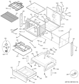 Body Parts Diagram and Parts List for JS750SF3SS  General Electric Range
