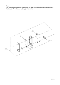 CONTROL PANEL Diagram and Parts List for ZEM115SJSSC01  General Electric Microwave
