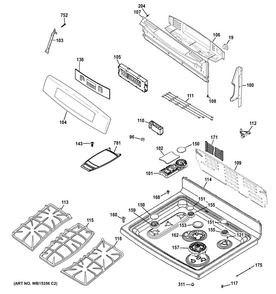 Part Location Diagram of WB07X20994 GE END SUPPORT