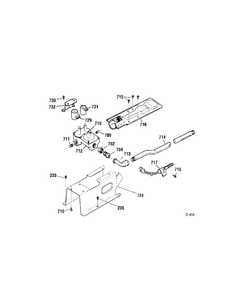 GAS VALVE Diagram and Parts List for PDVH515GF0WW  General Electric Dryer