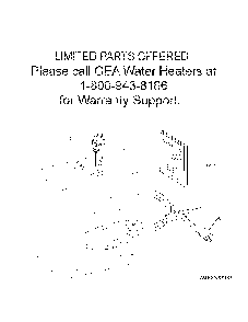 Water Heater Diagram and Parts List for GE06P08BAR01  General Electric Water Heater