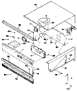 Cabinet Diagram and Parts List for ZEK756GP1BG  General Electric Range