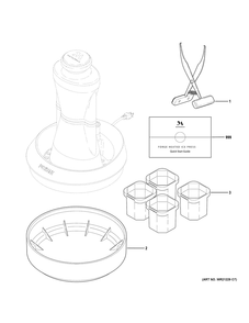 Forge Ice Maker Diagram and Parts List for FORGE02S61VM  General Electric Refrigerator