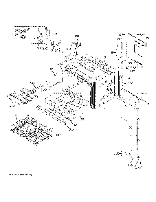 Upper Oven Diagram and Parts List for PKD7000BN2TS  General Electric Wall Oven
