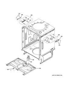 Body Parts (2) Diagram and Parts List for PDT775SYNBFS  General Electric Dishwasher