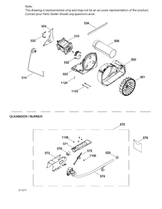BLOWER & DRIVE ASM Diagram and Parts List for GTX18GSMJ1WW  General Electric Dryer