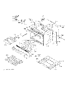Lower Oven Diagram and Parts List for JKD5000DN3BB  General Electric Wall Oven